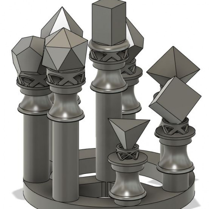 Circular Dice Stands (LED capable) image