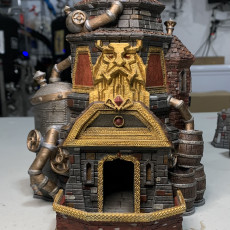 Picture of print of Drunken Dwarf Brewery Dice Tower - SUPPORT FREE!