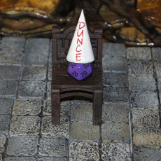 Picture of print of Chair of Shame Dice Jail - SUPPORT FREE!