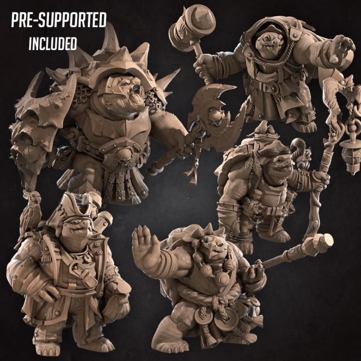 Tortles store Pack Complete Bundle Full Set Turtle Tortoise | Bite the Bullet | DnD Mini D&D Miniature Dungeon Dragon | Pathfinder | RPG |3D Print