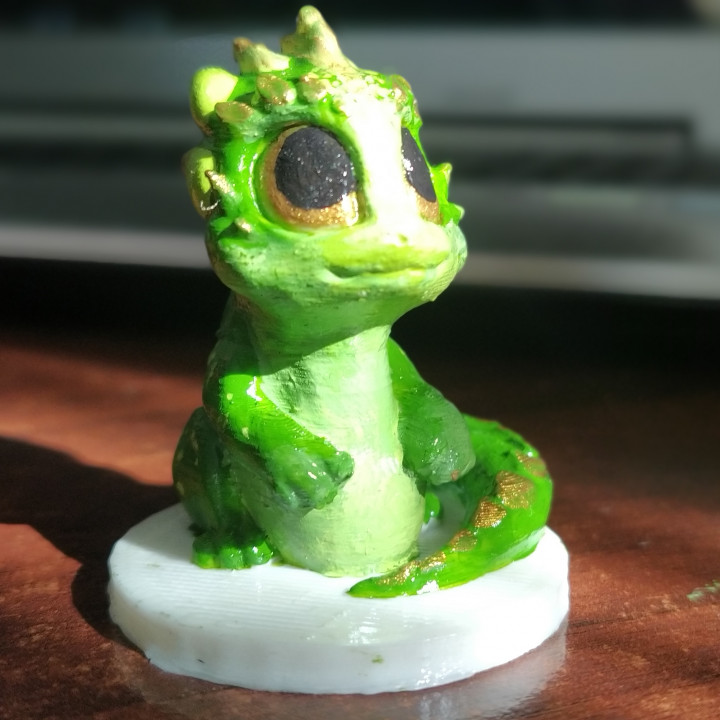 Cute Little Dragon (green) image