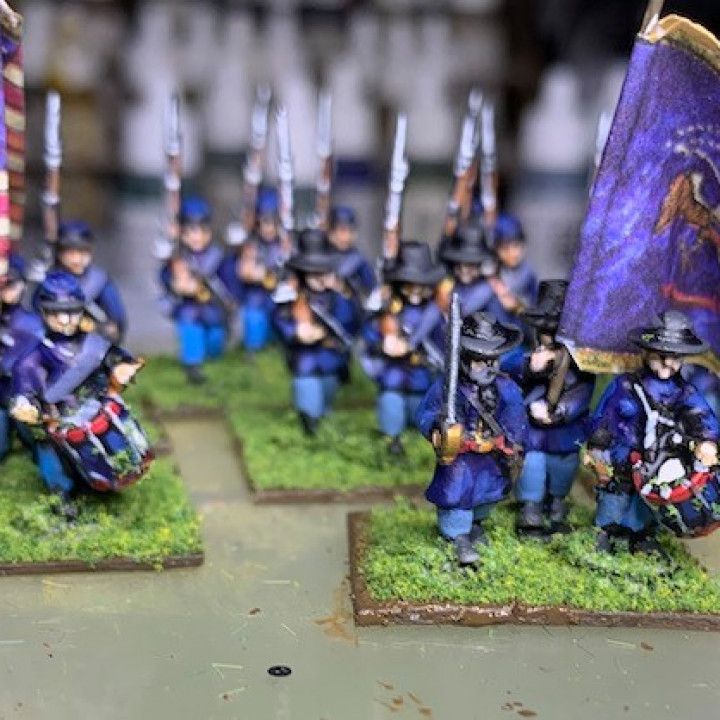 10-15mm Confederate Drummers in Shell Jackets Idle Pose 1 UA-CON-4 image