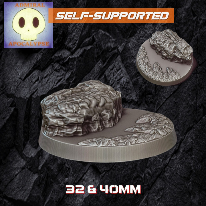 Rockground base Set 1 (diameter: 32mm & 40mm) image