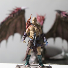 Picture of print of Boneflesh Dragon Warrior  (PRE-SUPPORTED 32mm&75mm)