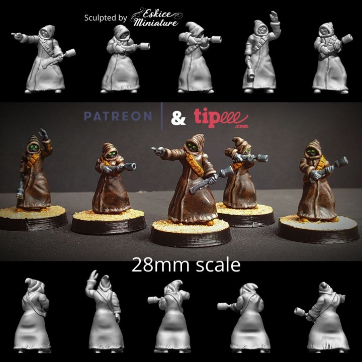 Jiwis of Kakooine - Sci fi - 28mm figures for wargame image