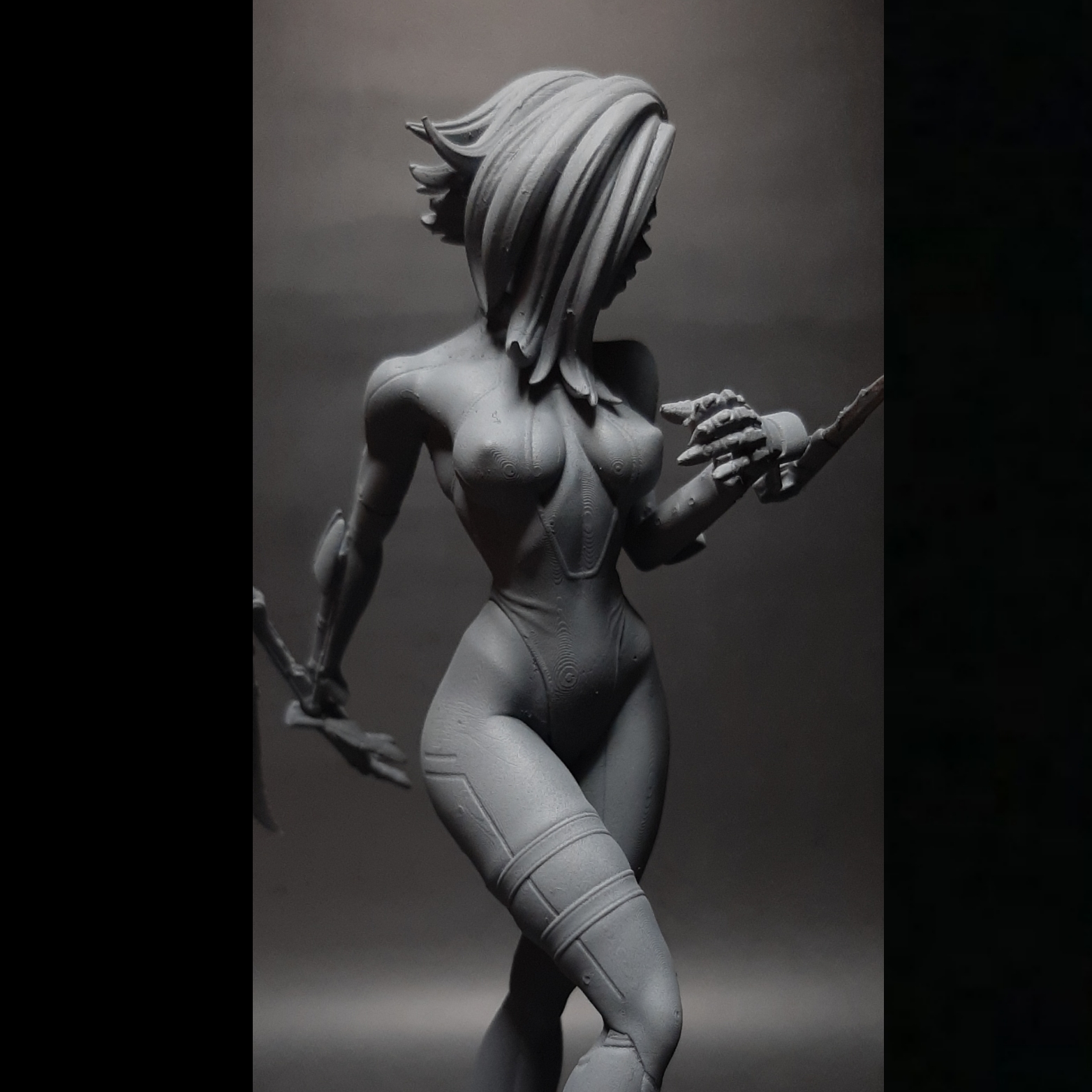 3D Printable Cyberpunk Girl Blossom by Dinamuuu3D