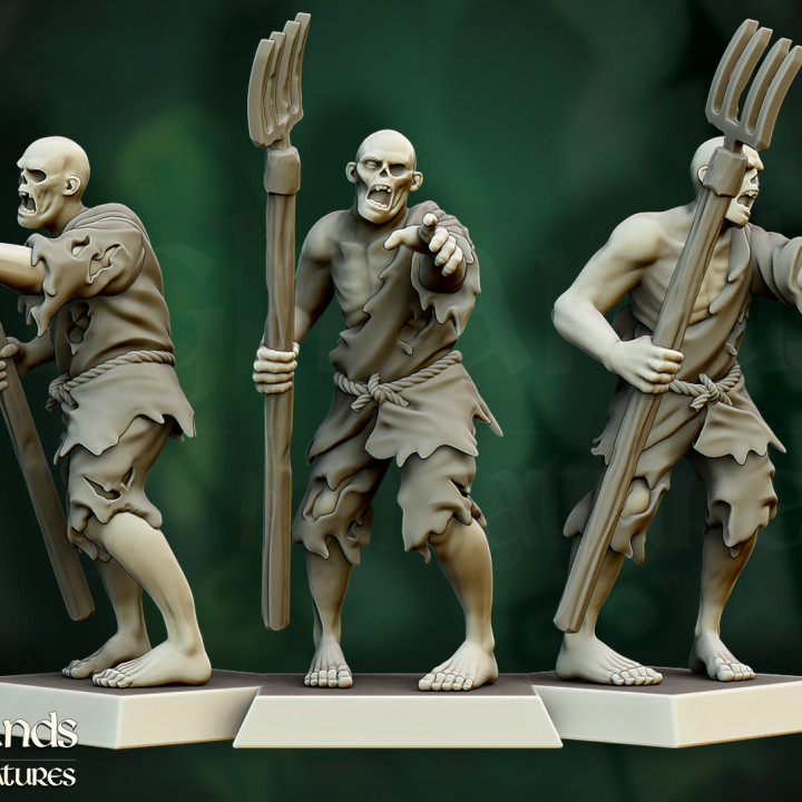 Zombie Villagers - Highlands Miniatures image