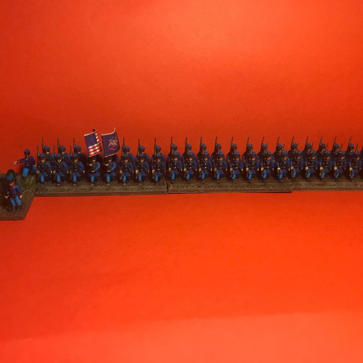 10-15mm American Civil War Infantry Value Bundle: Sack Coats (18 Poses!) UA-23 image