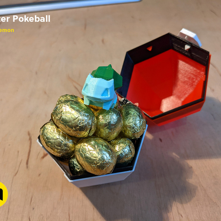 Pokeball Easter Egg Box Decoration image
