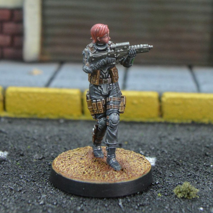 Female Alliance Trooper (Pre Supported) - Icarus Games image