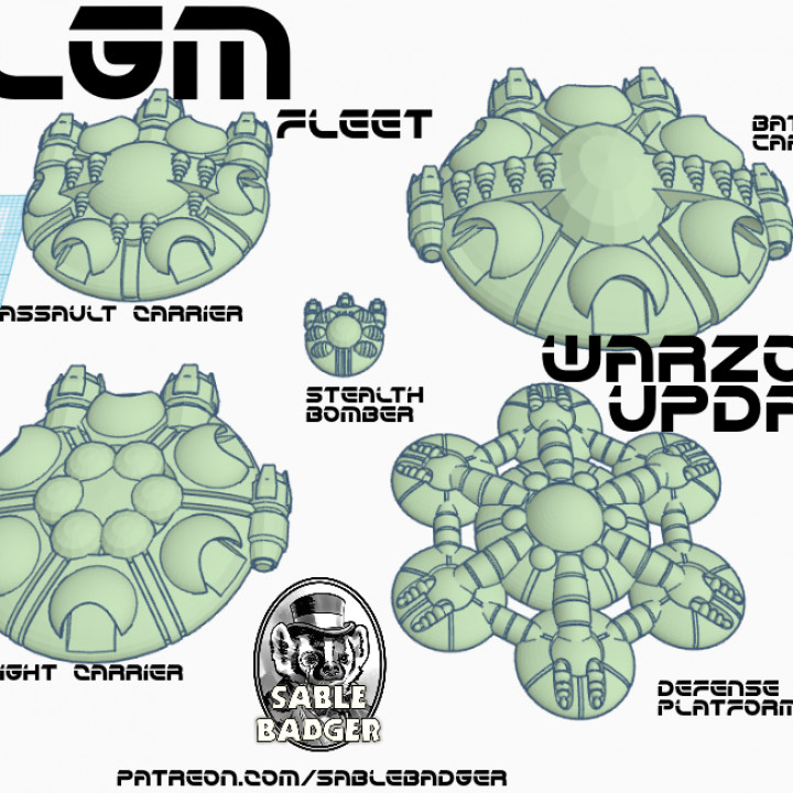A Billion Suns - The LGM Fleet of Spaceships image