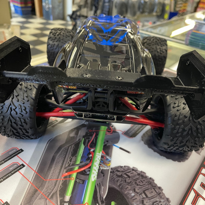 3D Printable Traxxas 1/16 E-Revo Wing by Josh