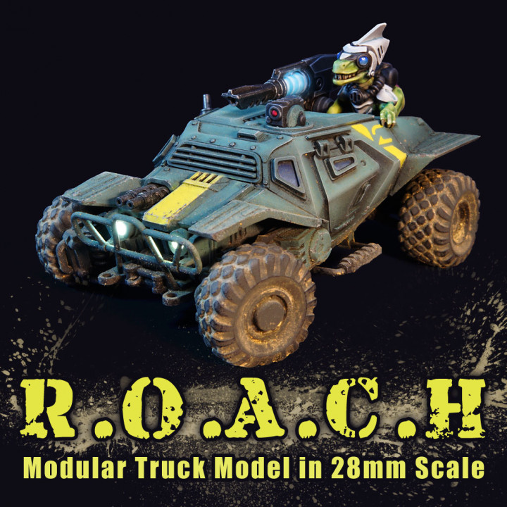 ROACH - Modular Truck Model Kit in 28mm Scale image