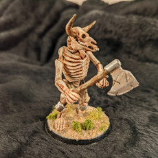 Picture of print of Skeleton Minotaur