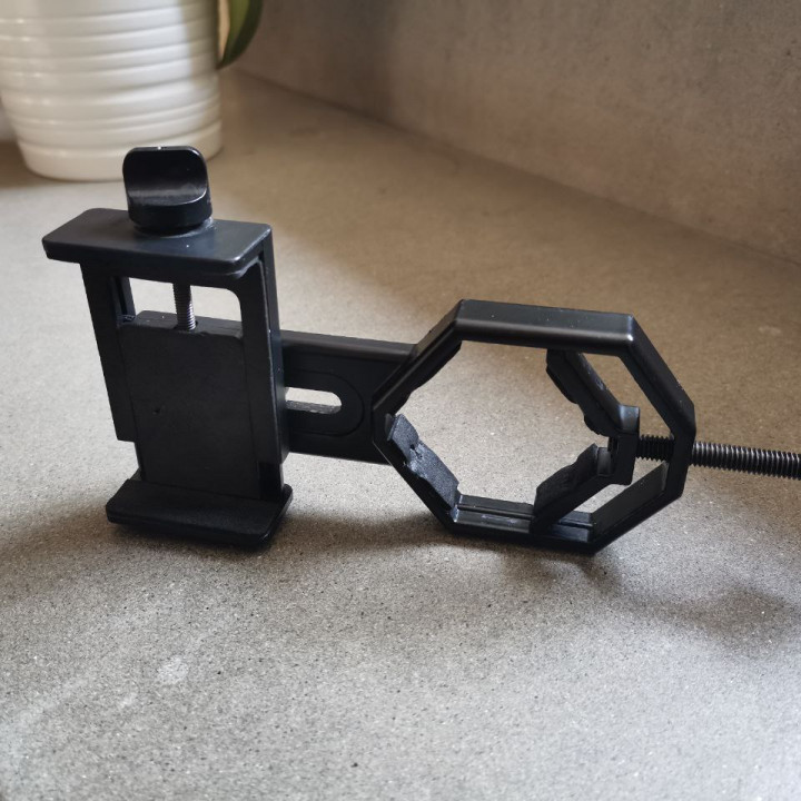 3D Printable Telescope phone mount by Merceron
