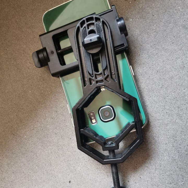 3D Printable Telescope phone mount by Merceron