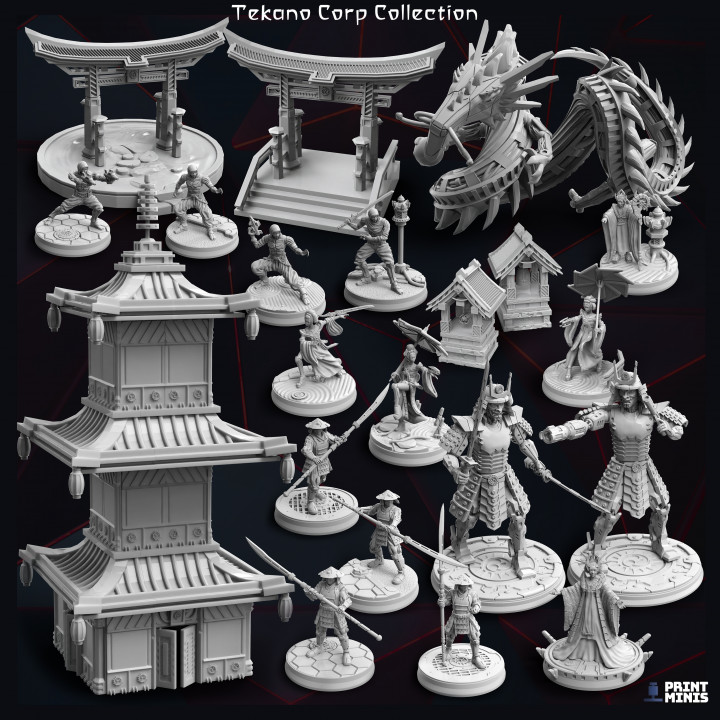 Tekano Corp Collection - robots & capitalism dominate in New Japan! image
