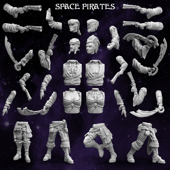Modular Swift Pirate Crew - Space Pirates Collection image