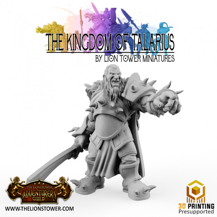 Talarian Army - Order of the Behemoth Ogre Knights (32mm scale pre-supported miniatures)