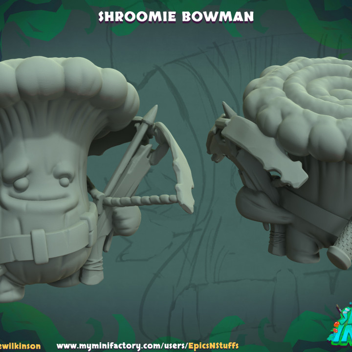 Shroomie Bowman Miniature - Pre-Supported image