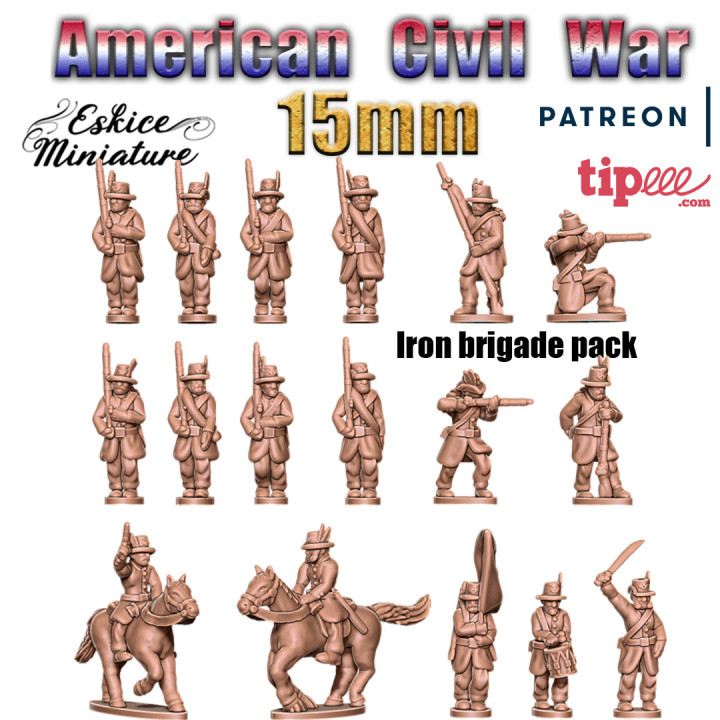Iron Brigade - Epic History Battle of American Civil War -15mm scale image