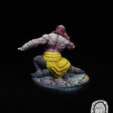 Blind Monk Miniature - Pre-Supported