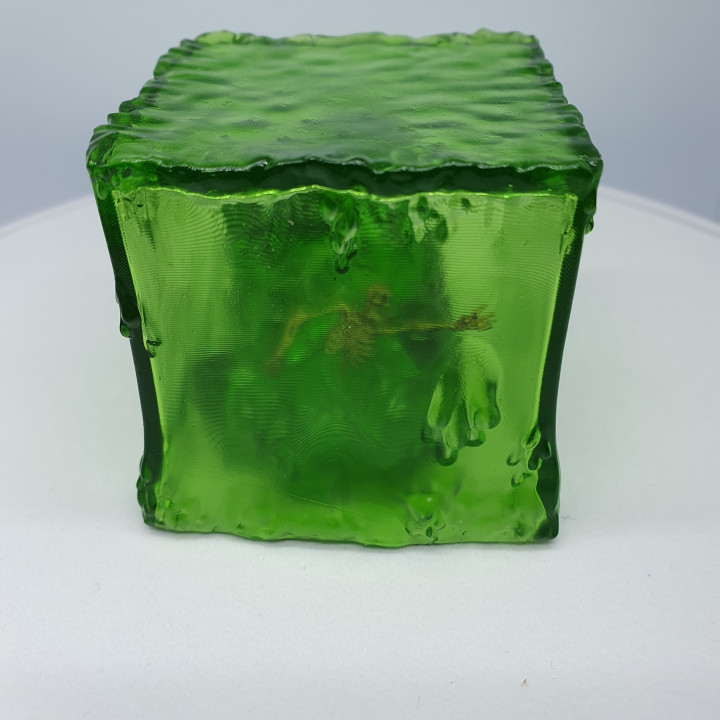 3D Print of Gelatinous Cube Customisable by Creainting