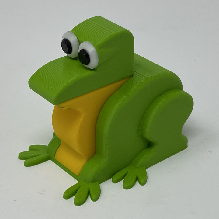 A 3D Printed Simple Mechanical Frog. image