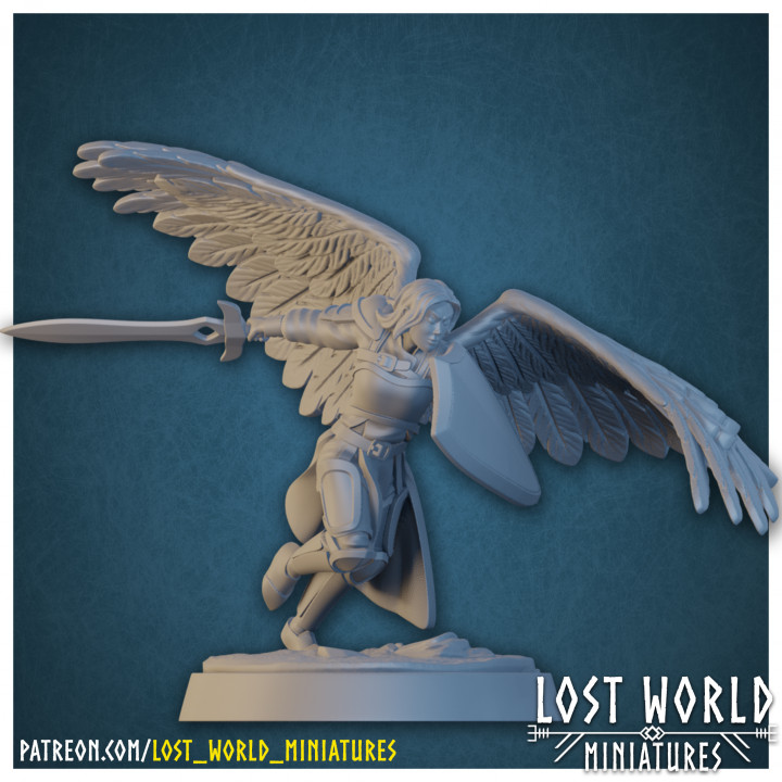 Celestial Born Angel-Kin Miniatures set - Supported image