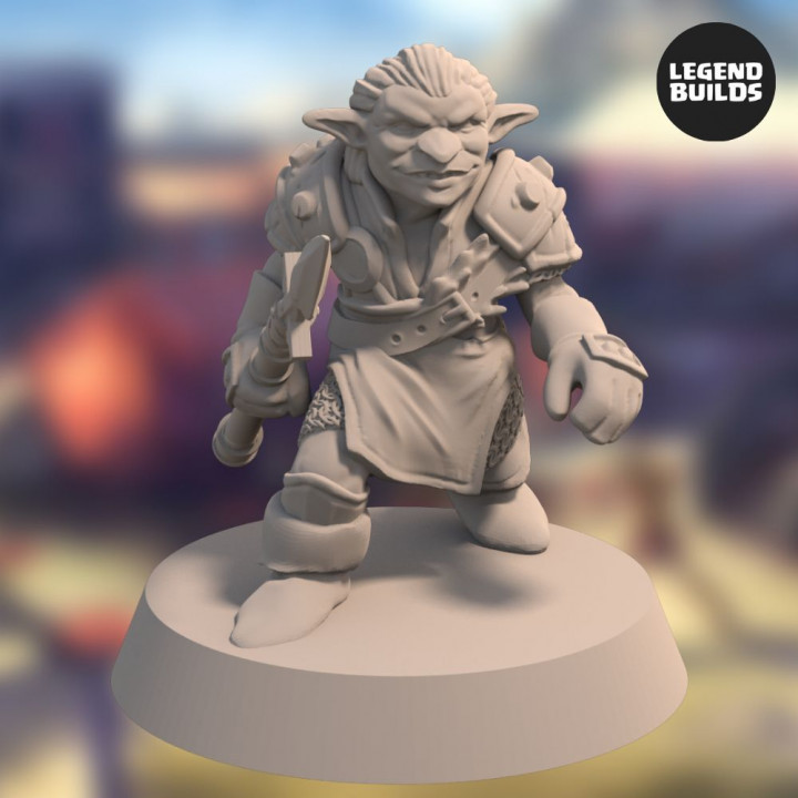 Nikta Warrior with Spear - Pose 1 – 3D printable miniature – STL file image