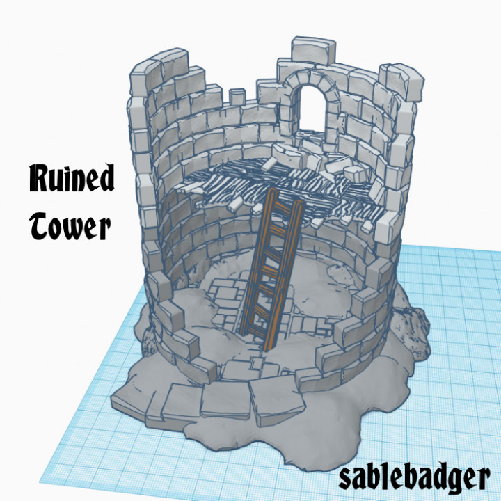 Tilestone Ruined Tower Terrain image