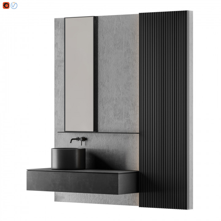 MODERN - Gray Bathroom image