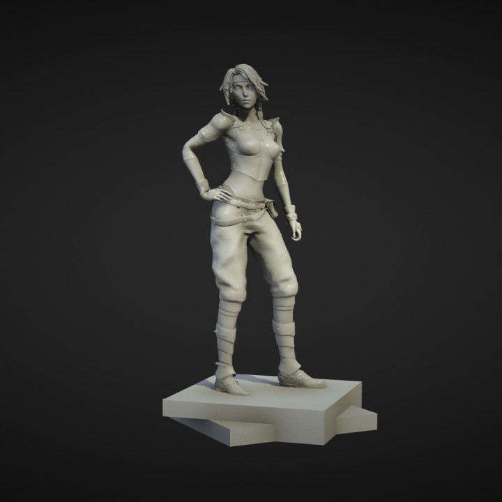 3D Printable Jessie Raspberry - Final Fantasy 7 Remake by Lazy Bear