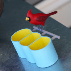 Picture of print of Cardinal Sharpie holder