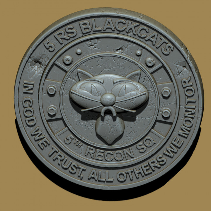 Blackcats 3D coin image