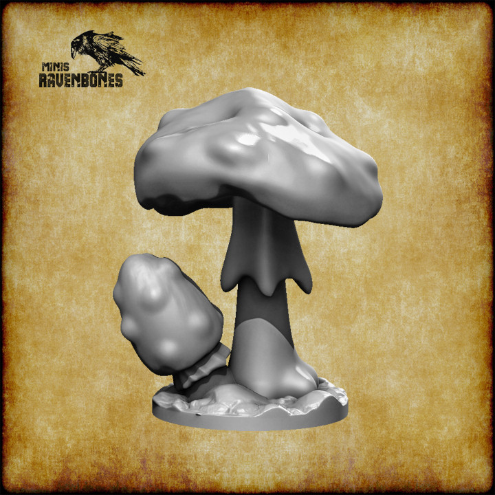 3d Printable Mushrooms Bundle Pre Supported By Ravenbonesminis