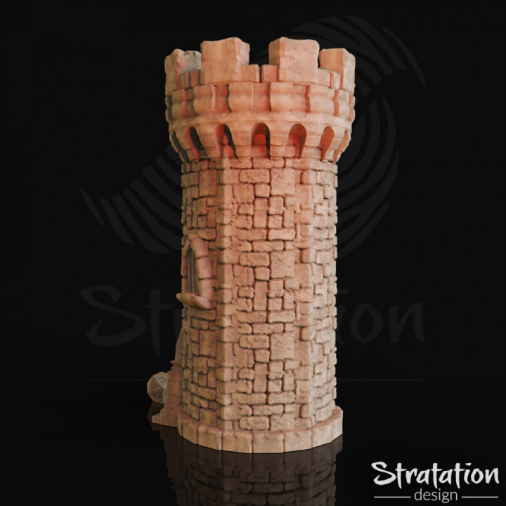 Medieval Stone Dice Tower image