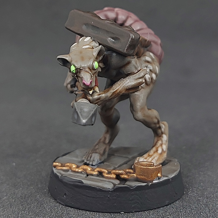 Ratfolk A - Spear 04, Pre-Supported image