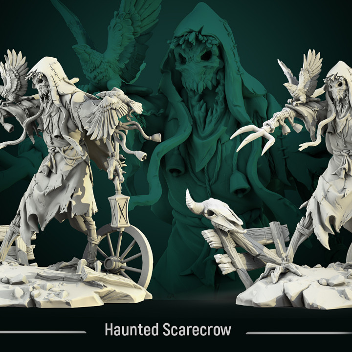 Haunted Scarecrow 75mm pre-supported image