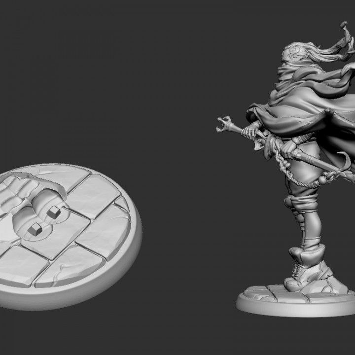 3D Printable Kunar Giant Slayer 75mm pre-supported by White Werewolf Tavern