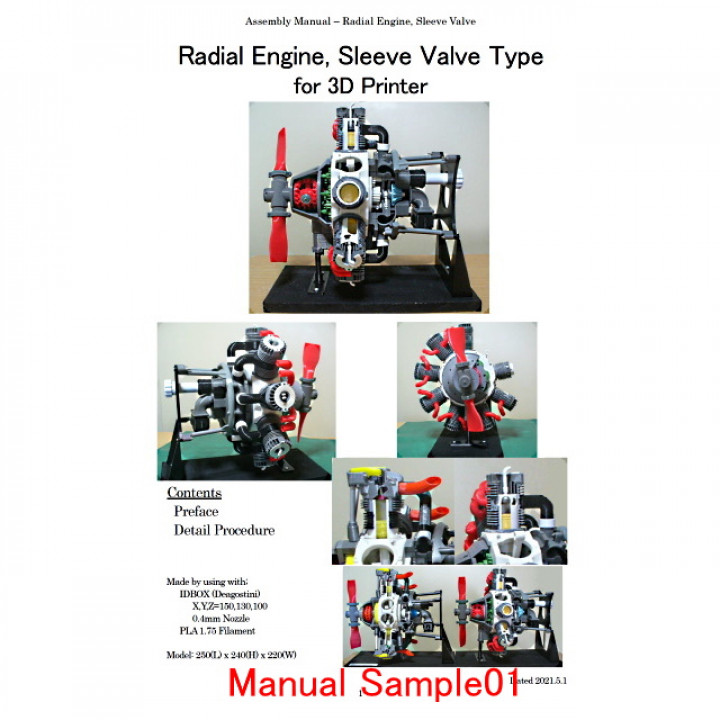 Radial Engine, Sleeve Valve Type image