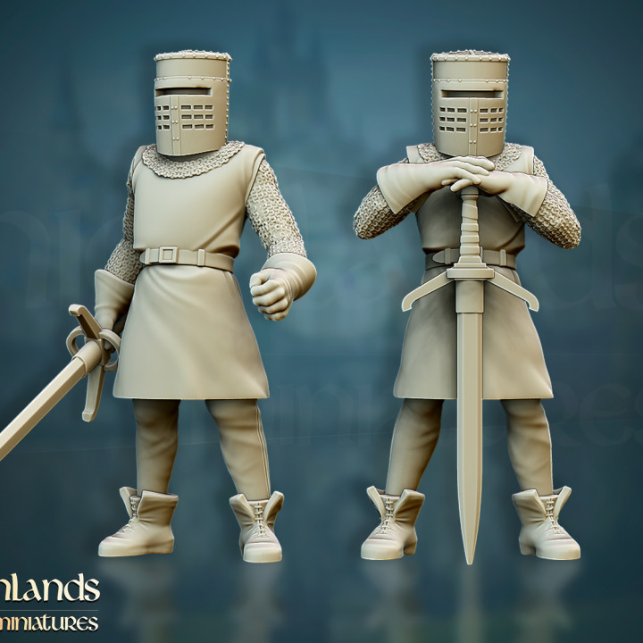 3D Printable Black Knight from Monty Python - Highlands Miniatures by ...