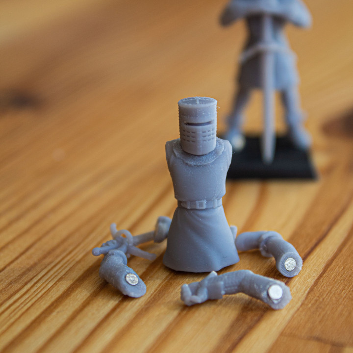 3D Printable Black Knight from Monty Python - Highlands Miniatures by ...