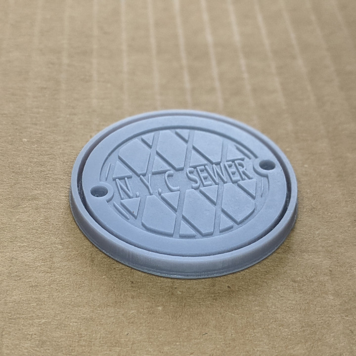 3D Printable Manhole Cover Bases by Dwayn Wyley
