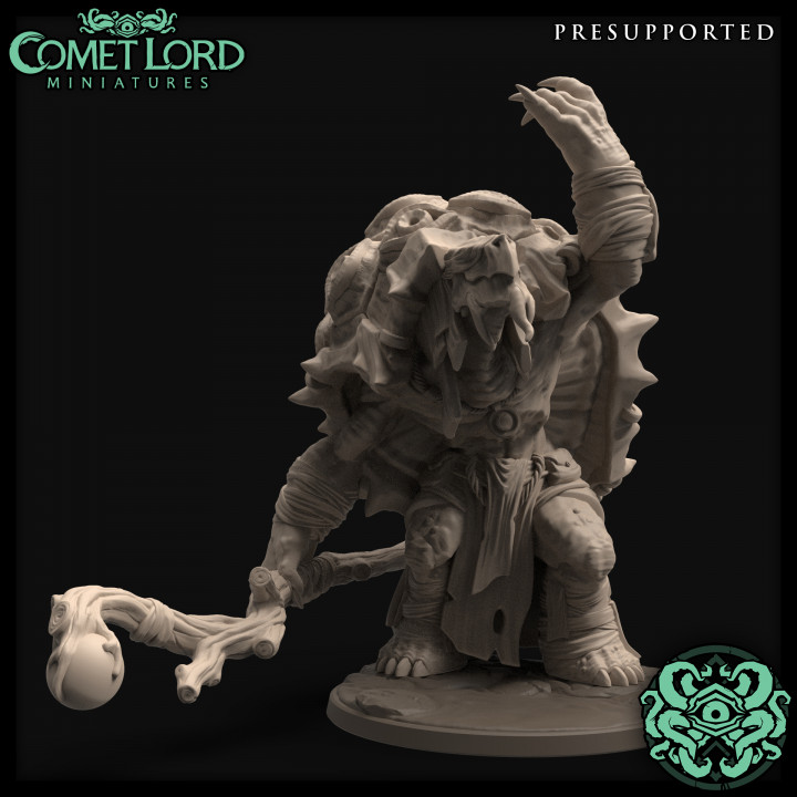 3D Printable Sortis, The Blind Tortle Oracle by Comet Lord Miniatures