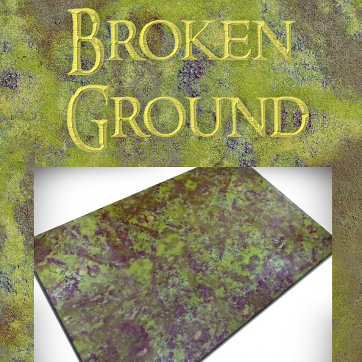 Broken Ground Game Mat: 8 feet x 4 feet (243.8 cm x  122 cm) image