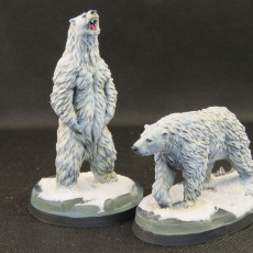 Picture of print of Polar Bears (pre-supported)