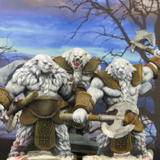 Picture of print of Polar Bear Warriors (pre-supported)