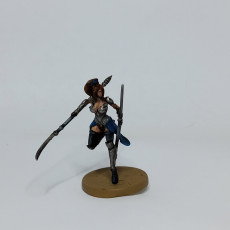 Picture of print of Female Elf Warrior Normal and Variant 2
