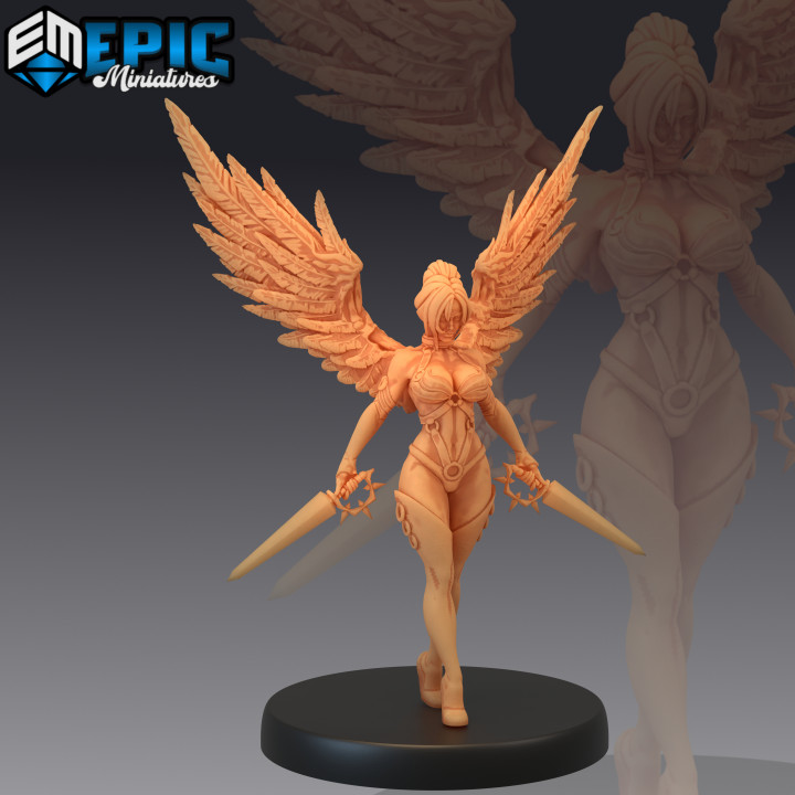 Fallen Angel Sword / Female Dark Winged Celestial image